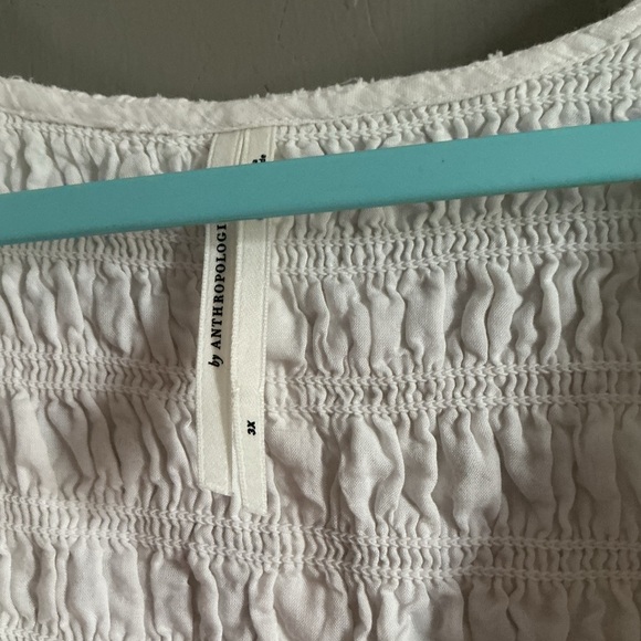 Anthropologie Peregrine Smocked Flutter Sleeve Mini Dress 3X - Picture 6 of 7